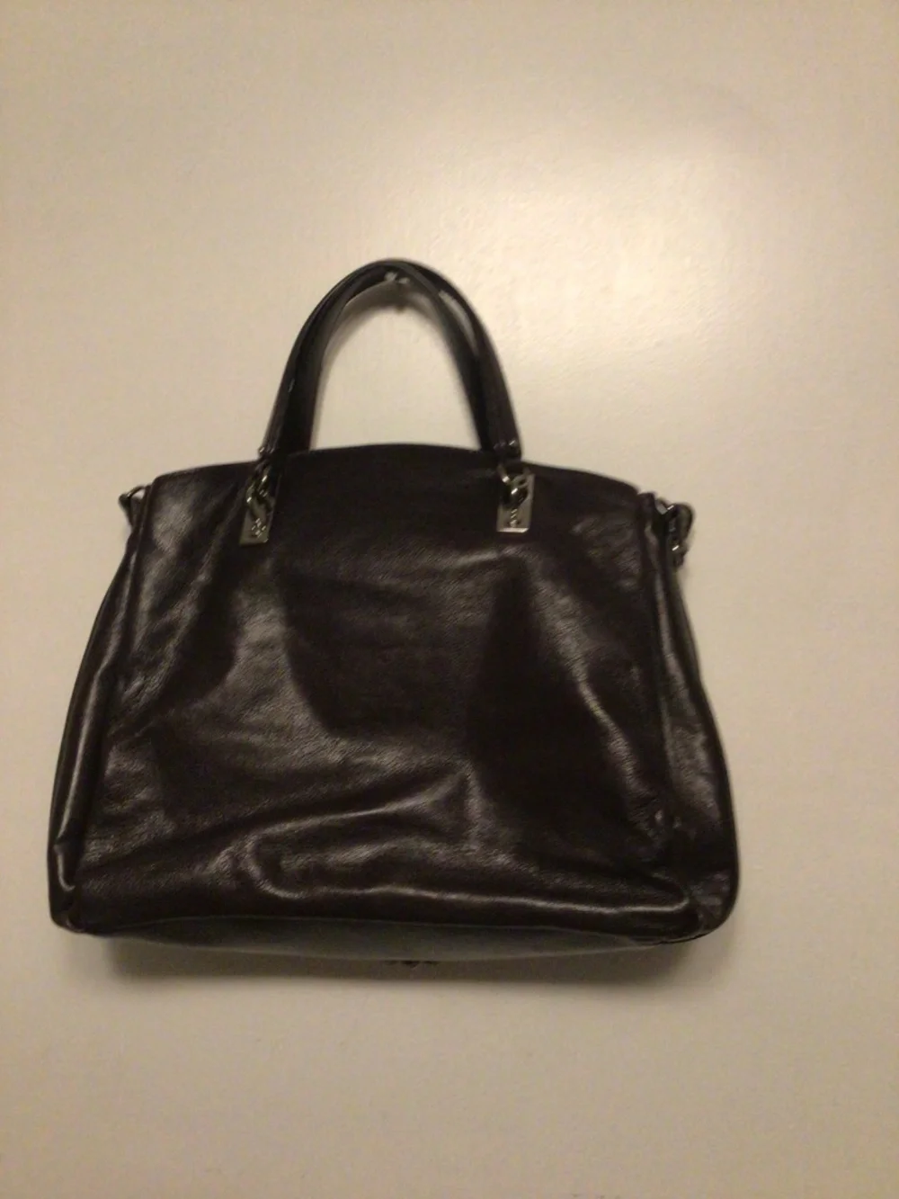 Celine “Watch Me Work” 2 way chain strap with lock and key leather bag
